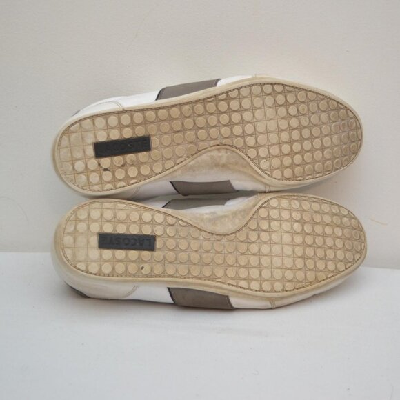 Lacoste Men's Nivolor Leather Shoes Pre Owned Size 8 with Flaws** - Picture 4 of 8
